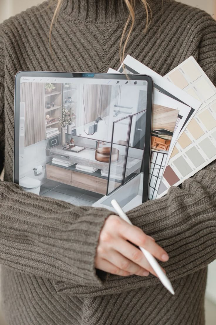 Detailaufnahme eines präzisen Design-Entwurfs